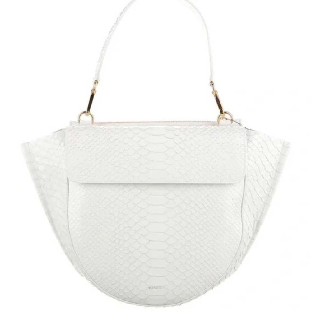 Wandler Cream Textured Shoulder Bag